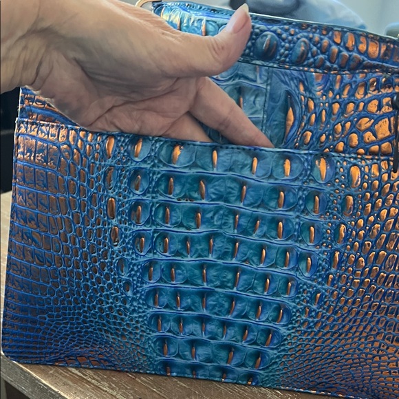 NWOT Brahmin Blue and copper Bag - Picture 7 of 10